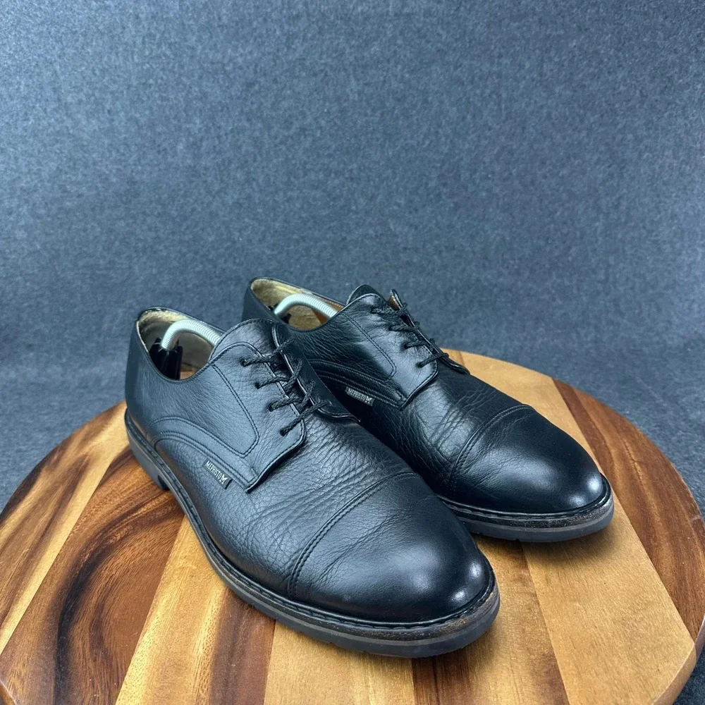 Mephisto Melchior Black Leather Cap Toe Oxford Air Relax Dress Shoes Mens 12